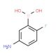 5-Amino-2-fluorophenylboronic acid (CAS 873566-74-6) - chemical structure image