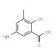 5-Amino-2-hydroxy-3-methyl-benzoic acid (CAS 6265-14-1) - chemical structure image