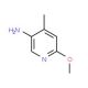5-Amino-2-methoxy-4-methylpyridine (CAS 6635-91-2) - chemical structure image