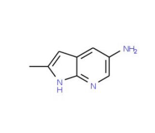 5-Amino-2-methyl-1H-pyrrolo[2,3-b]pyridine (CAS 910818-29-0) - chemical structure image
