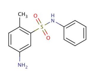 5-amino-2-methyl-N-phenylbenzenesulfonamide (CAS 79-72-1) - chemical structure image