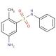 5-amino-2-methyl-N-phenylbenzenesulfonamide (CAS 79-72-1) - chemical structure image