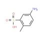 5-Amino-2-methylbenzenesulfonic acid (CAS 118-88-7) - chemical structure image