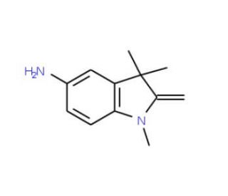 5-Amino-2-methylene-1,3,3-trimethylindoline (CAS 6872-05-5) - chemical structure image