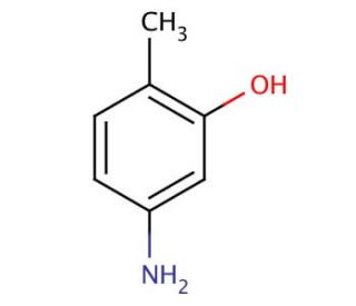 5-Amino-2-methylphenol (CAS 2835-95-2) - chemical structure image