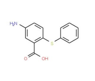 5-Amino-2-(phenylthio)benzoic acid (CAS 63185-86-4) - chemical structure image