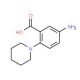 5-Amino-2-piperidin-1-yl-benzoic acid (CAS 65989-46-0) - chemical structure image