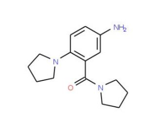 (5-Amino-2-pyrrolidin-1-yl-phenyl)-pyrrolidin-1-yl-methanone - chemical structure image