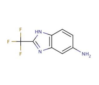 5-Amino-2-(trifluoromethyl)benzimidazole (CAS 3671-66-7) - chemical structure image