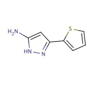 5-Amino-3-(2-thienyl)pyrazole (CAS 96799-03-0) - chemical structure image