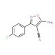 5-Amino-3-(4-chlorophenyl)isoxazole-4-carbonitrile - chemical structure image