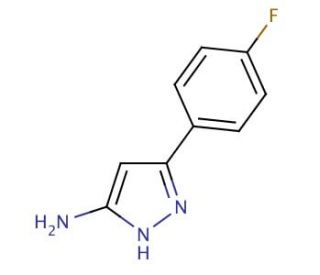 5-Amino-3-(4-fluorophenyl)pyrazole (CAS 72411-52-0) - chemical structure image