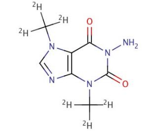 5-Amino-3,7-dimethyl-d6-xanthine - chemical structure image