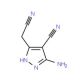 5-Amino-3-cyanomethyl-1H-pyrazole-4-carbonitrile (CAS 54711-21-6) - chemical structure image