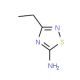 5-Amino-3-ethyl-1,2,4-thiadiazole (CAS 17467-41-3) - chemical structure image