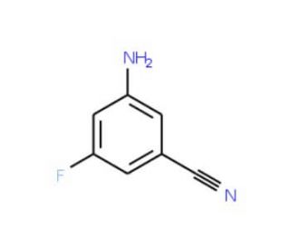 5-Amino-3-fluorobenzonitrile (CAS 210992-28-2) - chemical structure image