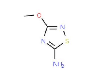 5-Amino-3-methoxy-1,2,4-thiadiazole (CAS 98022-43-6) - chemical structure image