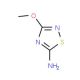 5-Amino-3-methoxy-1,2,4-thiadiazole (CAS 98022-43-6) - chemical structure image