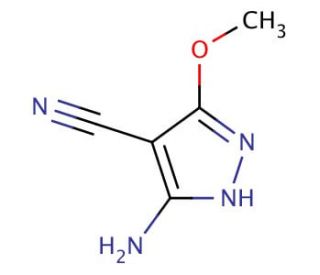 5-amino-3-methoxy-1H-pyrazole-4-carbonitrile - chemical structure image
