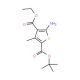 5-Amino-3-methyl-thiophene-2,4-dicarboxylic acid 2-tert-butyl ester 4-ethyl ester - chemical structure image