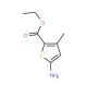 5-Amino-3-methyl-thiophene-2-carboxylic acid ethyl ester (CAS 88796-28-5) - chemical structure image