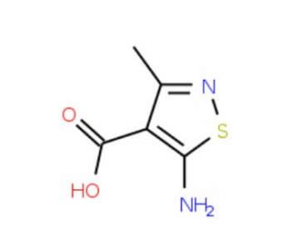5-amino-3-methylisothiazole-4-carboxylic acid (CAS 22131-51-7) - chemical structure image