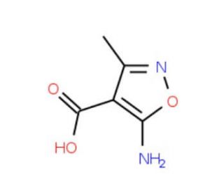 5-amino-3-methylisoxazole-4-carboxylic acid (CAS 84661-50-7) - chemical structure image