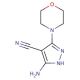 5-amino-3-morpholin-4-yl-1H-pyrazole-4-carbonitrile - chemical structure image