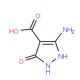 5-Amino-3-oxo-2,3-dihydro-1H-pyrazole-4-carboxylic acid - chemical structure image