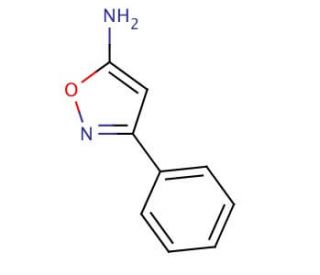 5-Amino-3-phenylisoxazole (CAS 4369-55-5) - chemical structure image