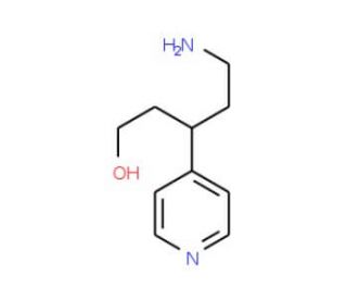 5-Amino-3-pyridin-4-yl-pentan-1-ol - chemical structure image