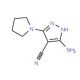 5-amino-3-pyrrolidin-1-yl-1H-pyrazole-4-carbonitrile - chemical structure image