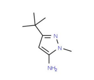 5-Amino-3-tert-butyl-1-methyl-1H-pyrazole (CAS 118430-73-2) - chemical structure image