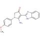 5-Amino-4-(1H-benzoimidazol-2-yl)-1-(4-methoxy-phenyl)-1,2-dihydro-pyrrol-3-one - chemical structure image
