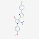 5-Amino-4-[4-(4-chloro-phenyl)-thiazol-2-yl]-1-(4-methoxy-phenyl)-1,2-dihydro-pyrrol-3-one - chemical structure image
