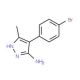 5-Amino-4-(4-bromophenyl)-3-methylpyrazole (CAS 955575-53-8) - chemical structure image