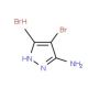 5-Amino-4-bromo-3-methylpyrazole Hydrobromide (CAS 167683-86-5) - chemical structure image