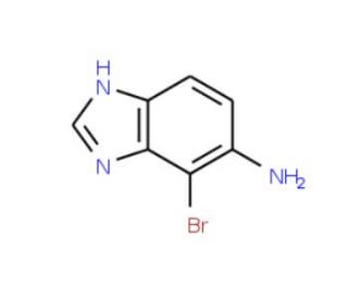 5-Amino-4-bromo-benzimidazole (CAS 177843-26-4) - chemical structure image