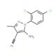 5-Amino-4-cyano-1-(2,4-dichlorophenyl)-3-methyl-1H-pyrazole (CAS 58791-83-6) - chemical structure image