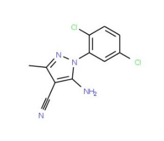 5-Amino-4-cyano-1-(2,5-dichlorophenyl)-3-methylpyrazole (CAS 76982-29-1) - chemical structure image