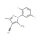 5-Amino-4-cyano-1-(2,5-difluorophenyl)-3-methylpyrazole (CAS 1072944-86-5) - chemical structure image