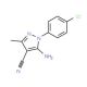 5-Amino-4-cyano-1-(4-chlorophenyl)-3-methylpyrazole (CAS 58791-82-5) - chemical structure image