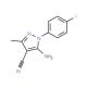 5-Amino-4-cyano-1-(4-fluorophenyl)-3-methylpyrazole (CAS 51516-82-6) - chemical structure image