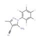 5-Amino-4-cyano-3-methyl-1-(perfluorophenyl)pyrazole (CAS 1072944-84-3) - chemical structure image