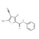 5-amino-4-cyano-3-methyl-N-phenylthiophene-2-carboxamide - chemical structure image