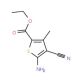 5-Amino-4-cyano-3-methyl-thiophene-2-carboxylic acid ethyl ester (CAS 23903-46-0) - chemical structure image