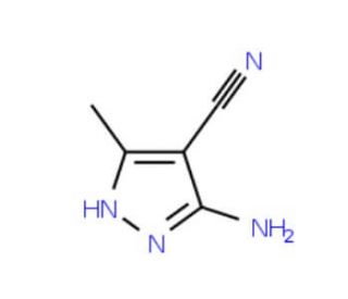 5-Amino-4-cyano-3-methylpyrazole (CAS 5453-07-6) - chemical structure image