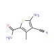 5-Amino-4-cyano-3-methylthiophene-2-carboxamide (CAS 350997-07-8) - chemical structure image