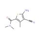 5-Amino-4-cyano-N,N,3-trimethylthiophene-2-carboxamide (CAS 438457-01-3) - chemical structure image
