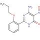 5-Amino-4-nitroso-2-(2-propoxyphenyl)pyrimidin-4(3H)-one (CAS 57075-57-7) - chemical structure image